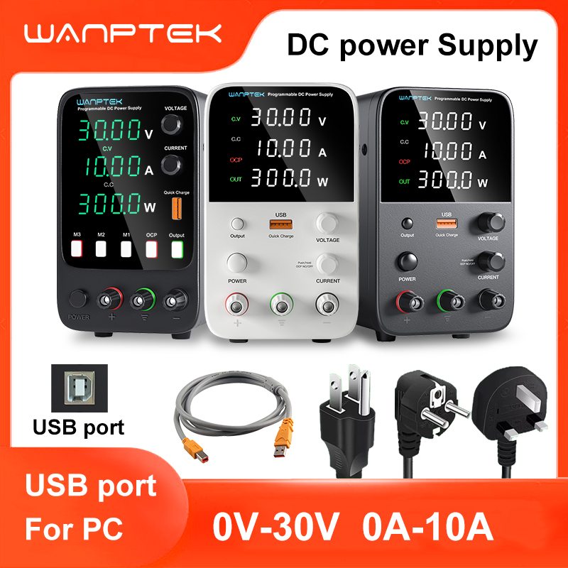 Programmable Dc Power Supply 60V 5A - Alimentation de laboratoire Wanptek 30V 5A