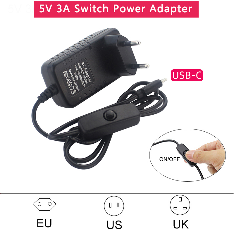 Alimentation 5V 3A avec interr - Banana Pi Bpi-M5 avis et prix