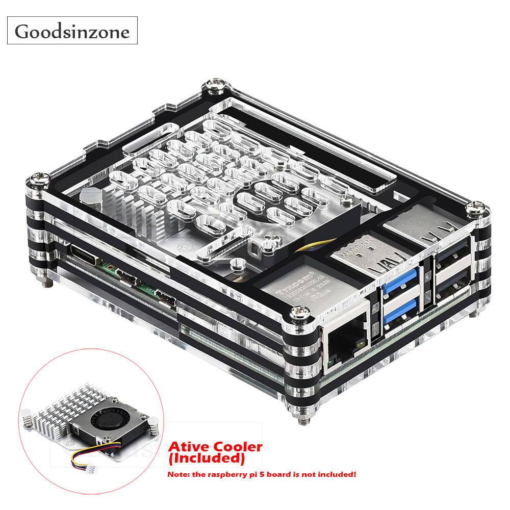 Boîtier en acrylique avec refr - Raspberry Pi 5 8Gb Kit avis et prix